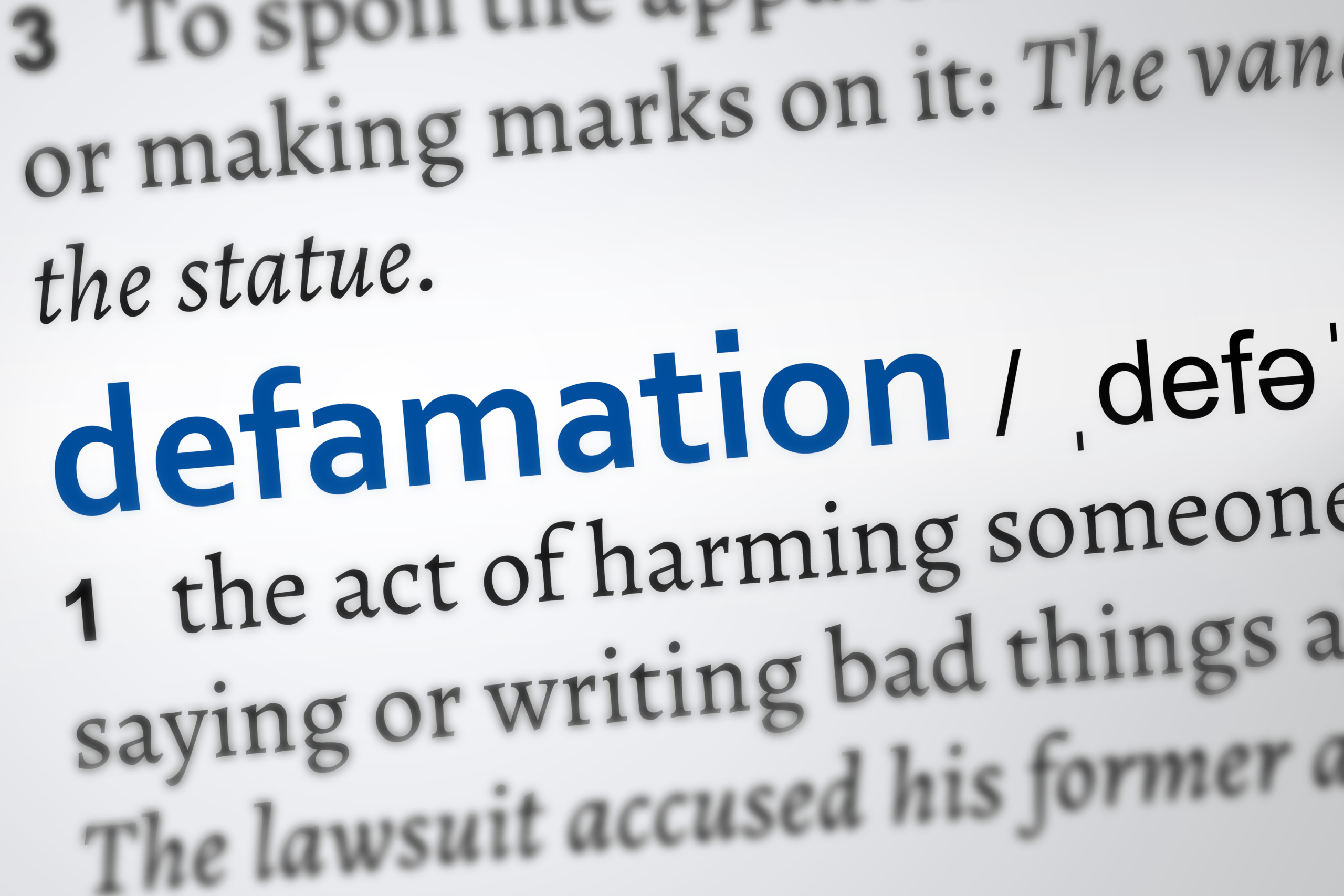 Defamation Guide: Definition Lawsuit Characteristics Defamation Guide: Definition Lawsuit Characteristics