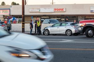 Las Vegas, NV - Police Report Injury Collision on I-15 SB at Flamingo Rd