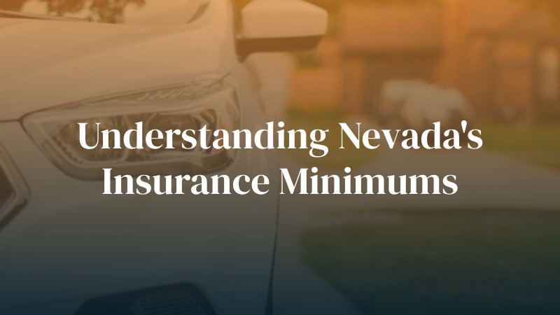 car headlight with text caption: "understanding Nevada's insurance minimums"