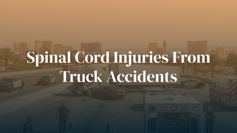 Spinal Cord Injuries from Las Vegas Truck Accidents