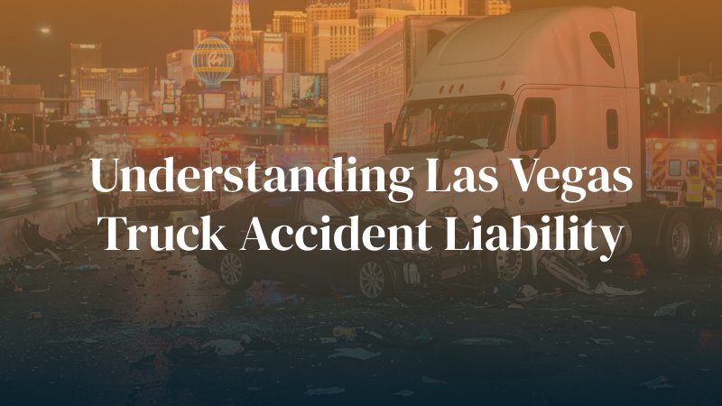 Car smashed into truck on I-15 in Las Vegas with caption: Understanding Las Vegas Truck Accident Liability